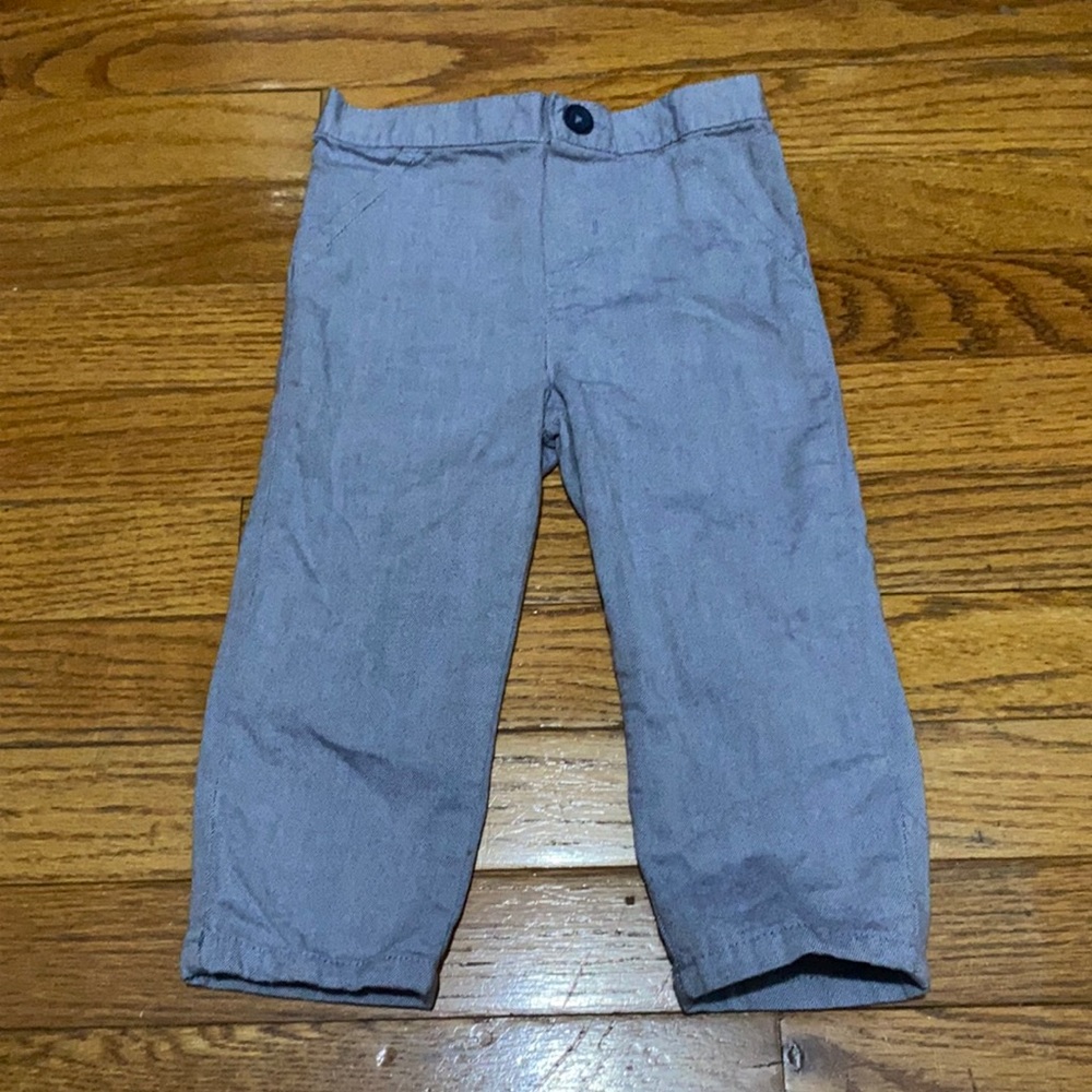Carter's ❤️ Just One You Kid's Grey Straight Leg Pant Size 18 Months (PRE-LOVED)